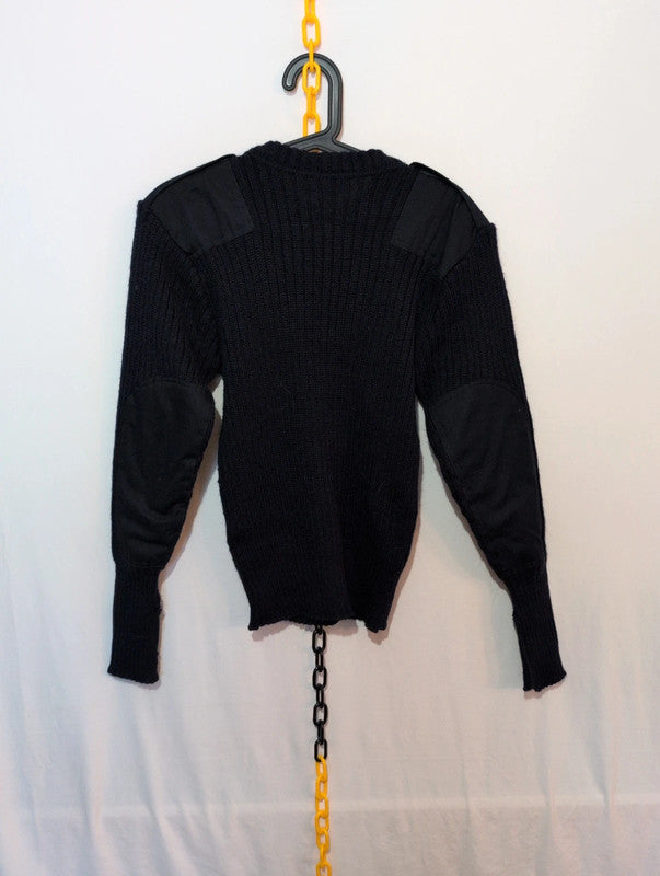 British Royal Navy Issue Blue Wool Round Neck Pullover Jumper Size 88 CM