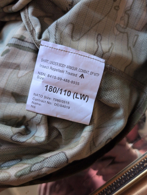 British army under body armour combat shirt L