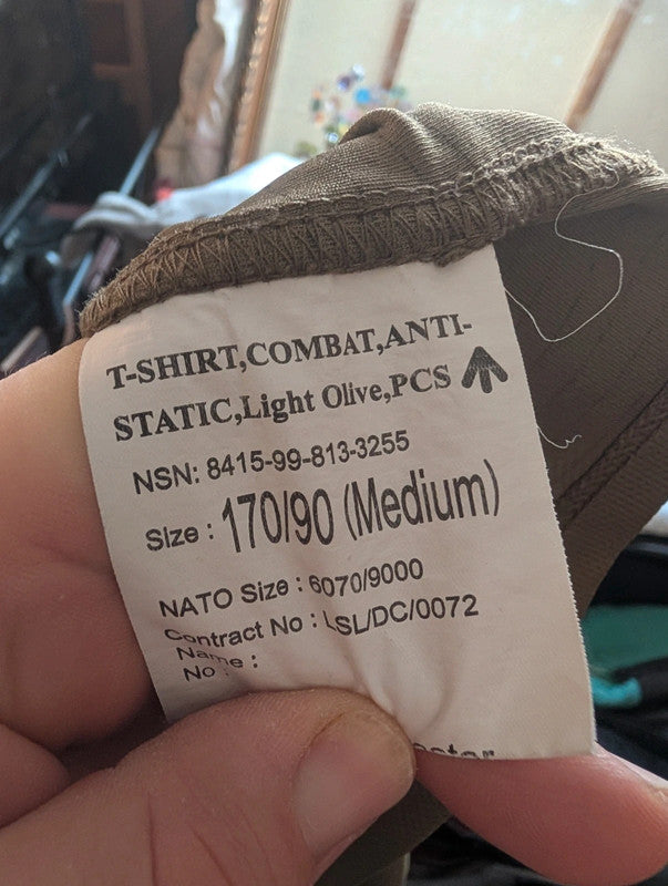 Anti-Static British army combat t-shirt size medium