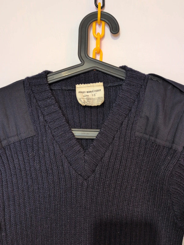 Jersey men's heavy duty navy jumper size small