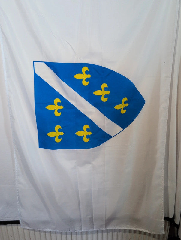 flag of the Republic of Bosnia and Herzegovina used between 1992 and 1998.